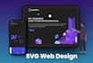 create your website use svg animations