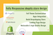 design responsive ecommerce website with shopify,pagefly,shogun,gempages