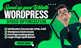 do wordpress speed optimization, increase page speed, speed up wordpress
