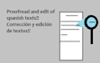 edit and proofread any spanish document or web