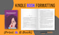 book formatting and layout design for KDP paperback, kindle ebook formatting