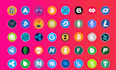 design crypto token coin photo logo posts banner ads cryptocurrency market news