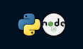 build python or node backend apis