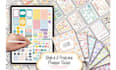 do custom digital stickers design for digital planner or etsy