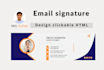 design clickable email signature with HTML