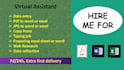 do data entry, PDF or jpeg to word or excel, copy paste,typing etc
