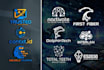design tech startup cyber security it and technology logo