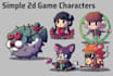 create simple 2d game characters