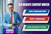 be your website content writer for captivating SEO copywriting