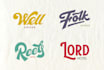 design wordmark logo with classic, vintage, minimalist, luxury style