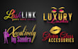 design classy glitter girly shiny feminine logo