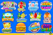 beautiful candy, sweets, ice, chamoy, snacks, food logo