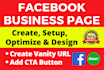 create and manage your facebook business page