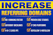 increase your referring domains with amazing SEO backlinks