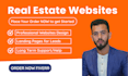 design a high converting real estate website or lead generation landing page