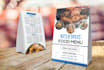 design creative and impressive table tent and restaurant menu design