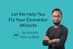 modify or fix your elementor website
