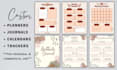 design custom printable and digital planners, journals and calendars