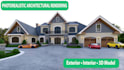 create photorealistic 3d architectural rendering interior and exterior