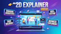 create modern 2d animated video or whiteboard animation
