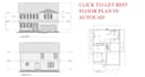 draw architectural 2d floor plan house plan in autocad