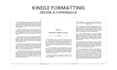 ebook formatting and layout design for pdf and kindle