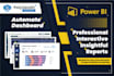 create insightful and professional power bi dashboard