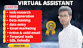 do your perfect virtual assistant for data entry web reserch