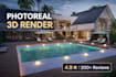 create photorealistic 3d architectural renders for real estate projects