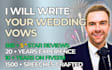 write your romantic vows for your wedding speech