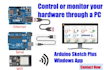 develop windows app and interface it with arduino or esp
