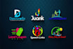do modern 3d business logo design