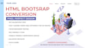 convert figma to html, xd to html psd to html css responsive bootstrap 5