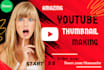 design amazing youtube thumbnail