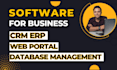 create CRM, erp, online portal or database management system