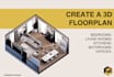 create a isometric or 3d floor plan