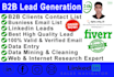 do b2b linkedin lead generation, verified contact email list building