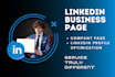 create and set up your linkedin company page and business page