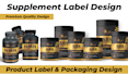 do supplement label design, product label design, bottle label design