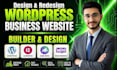 design custom elementor wordpress business website or redesign