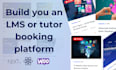 build course lms tutor booking website with live coaching via zoom