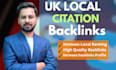 provide high da local UK citations backlinks