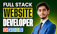 be your custom website developer as front end developer or full stack developer