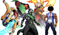 draw character concept art for anime, comics, games