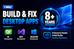 build or fix high performance windows desktop applications