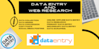 do fastest and flawless data entry and web research