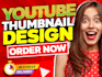 design amazing youtube thumbnail