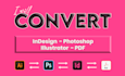 design or convert your layout into indesign