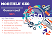 do monthly SEO with quality backlinks