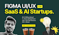 design investor ready mvp, saas, ai app ui ux in figma